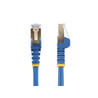 30cm Blue Shielded Cat6a STP Patch Cable