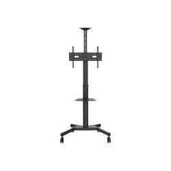 Carro de soporte de piso para pantallas - ajuste de altura para una pe