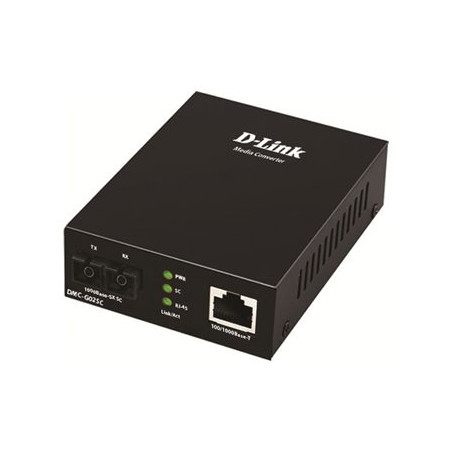 D-Link DMC G02SC - Conversor de soportes de fibra - 1GbE - 10Base-T, 1