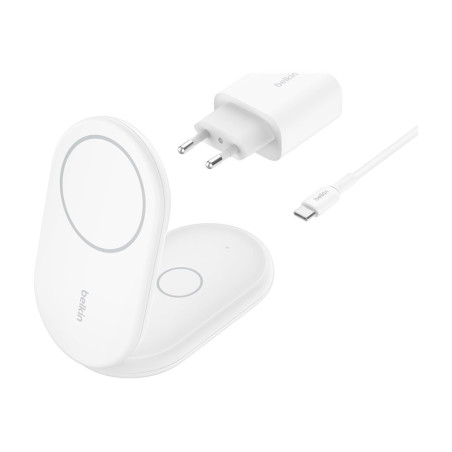 Belkin 2-in-1 - Base de carga inalámbrica - magnético, plegable, con Q