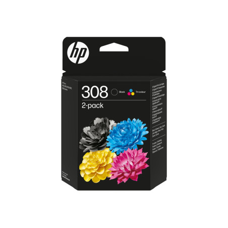 HP 308 - Paquete de 2 - negro, amarillo, cián, magenta - original - ca