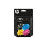 HP 308 - Paquete de 2 - negro, amarillo, cián, magenta - original - ca