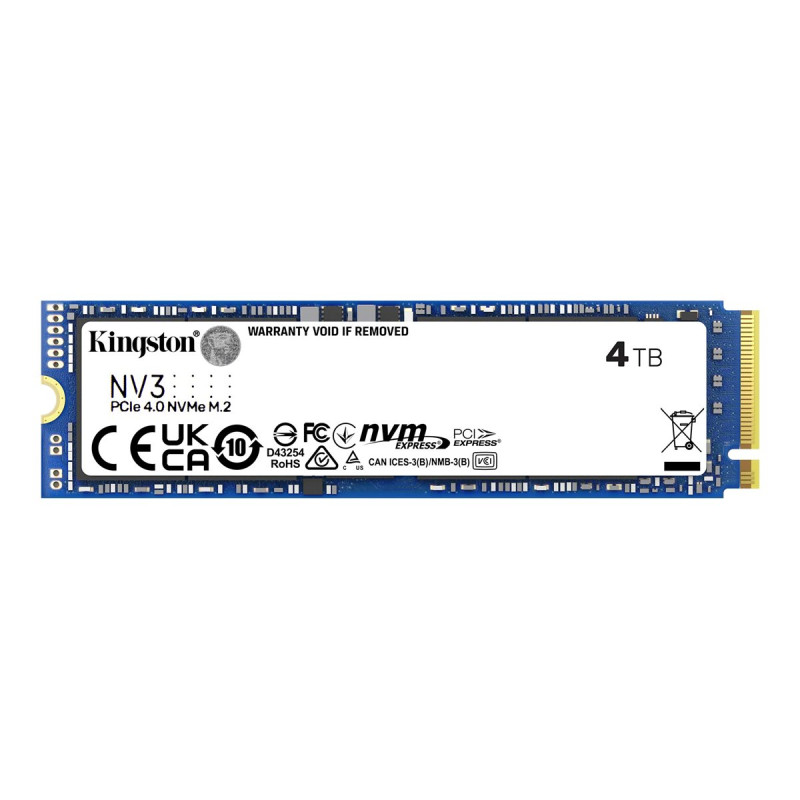 Kingston SNV3S/4000G - 4000G NV3 M.2 2280 Nvme SSD Pcie 4.0 | APLIUM