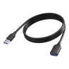 Vision - Cable alargador USB - USB Tipo A (H) a USB Tipo A (M) - USB 3