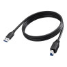 Vision - Cable USB - USB Tipo A (M) a USB Type B (M) - USB 3.0 - 2 m -