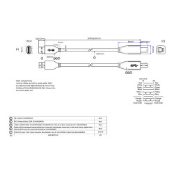 Vision - Cable USB - USB Tipo A (M) a USB Type B (M) - USB 3.0 - 2 m -
