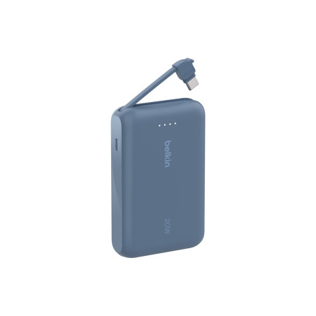 Belkin - Cargador portátil - con cable integrado - 10000 mAh - 20 vati