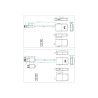 Conjunto Inalámbrico USBC a HDMI - el transmisor se conecta al puerto