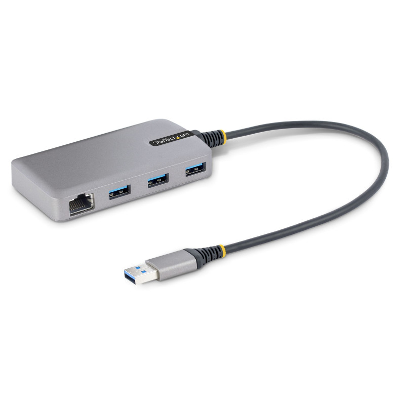 3-Port USB Hub w/GbE Ethernet Adapter
