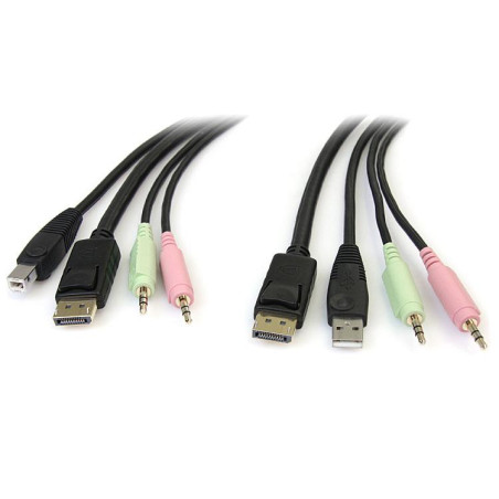 4-in-1 USB DisplayPort KVM Switch Cable