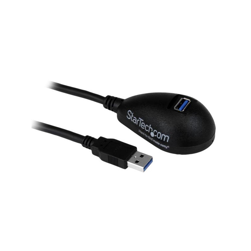5ft Black USB 3 Desktop Extension Cable