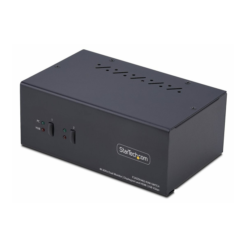 StarTech.com 2-Port Dual-Monitor DisplayPort en HDMI KVM Switch, 4K 60