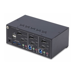 StarTech.com 2-Port Dual-Monitor DisplayPort en HDMI KVM Switch, 4K 60