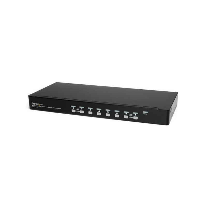 8 Port 1U Rackmount USB KVM Switch Kit