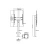 Soporte de suelo para pantallas de 55" a 85" - columna de aluminio de