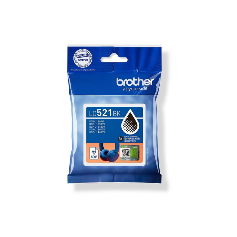Cartucho de Tinta Original Brother LC521BK/ Negro