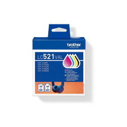 Cartucho de Tinta Original Brother LC-521VAL Multipack/ Cian/ Magenta/