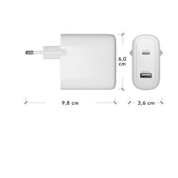 dbramante1928 re-charge - Adaptador de corriente - 65 vatios - 2 conec
