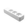 Danish Power Strip 3-way White