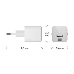 dbramante1928 re-charge - Adaptador de corriente - 25 vatios - 2 conec