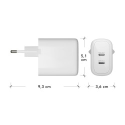 dbramante1928 re-charge - Adaptador de corriente - 30 vatios - 2 conec
