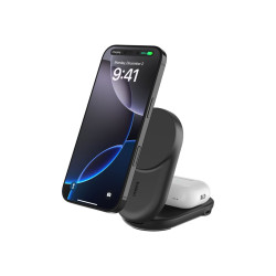 UltraCharge 25w Qi2 2in1 Magnetic Charger plus USB-C, Black