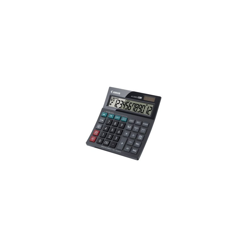 Canon AS-220RTS - Calculadora de sobremesa - 12 dígitos - panel solar,