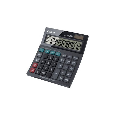 Canon AS-220RTS - Calculadora de sobremesa - 12 dígitos - panel solar,