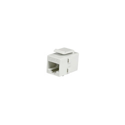 White Cat 6 RJ45 Keystone Jack Coupler