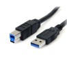 1.8m Black SuperSpeed USB 3.0 Cable A/B