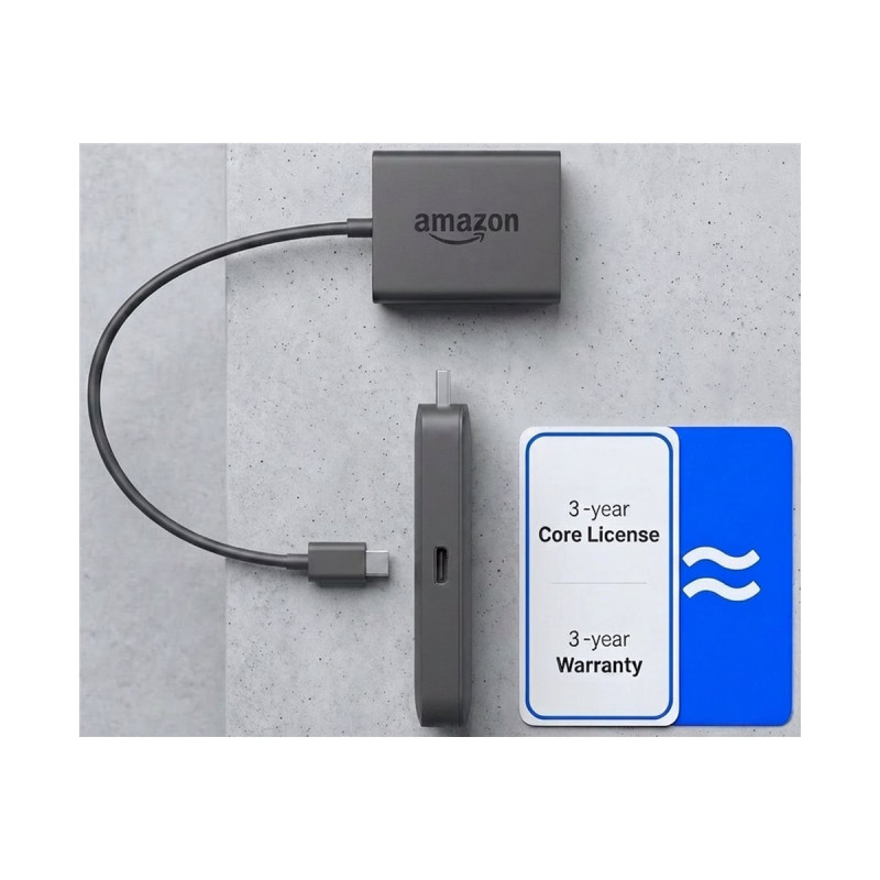 Airtame Go bundle: Amazon Signage Stick hardware, Ethernet adapter, 3