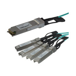 StarTech.com Cable QSFP+ a 4x SFP+ 15m Activo QSFP-4X10G-AOC10M MSA -