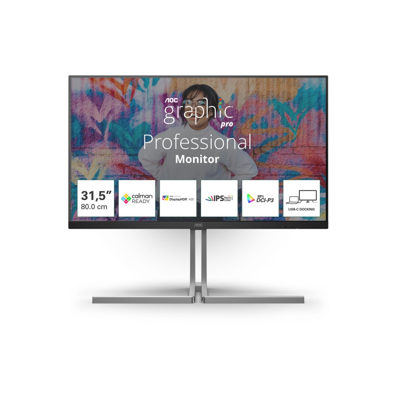Aoc U32U3CV 32IN UHD Nano IPS HDR400 16:9 3840X2160 60HZ 4K | APLIUM