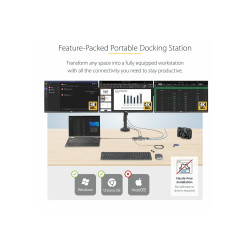 Usb-c Multimonitor Adapter HDMI Dp TRIPLE/DOUBLE Display Doc | APLIUM