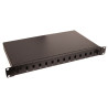 Fibre patch panel 19" 1U 12