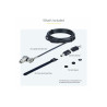 25PACK Universal Laptop Lock 6.6FT Master Keyed Security Cab | APLIUM