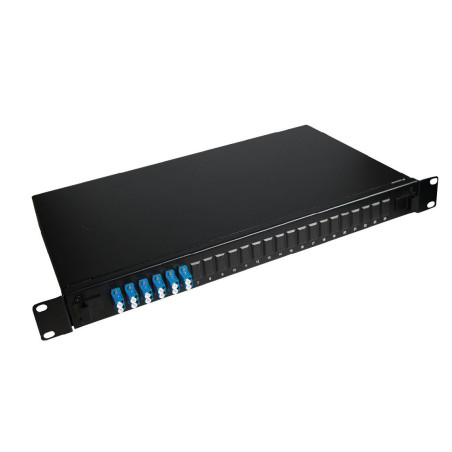 Fibre patch panel 19" 1U with