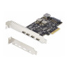Tarjeta Pcie De 5 Puertos USB De 10GBPS 4X Usb-c / 1X Usb-a | APLIUM
