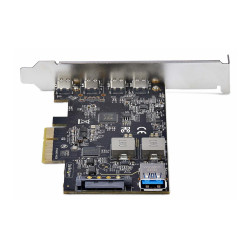 Tarjeta Pcie De 5 Puertos USB De 10GBPS 4X Usb-c / 1X Usb-a | APLIUM
