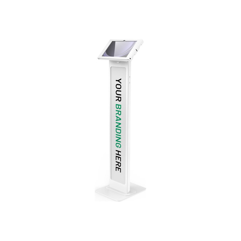 Galaxy Tab A9+ Apex Enclosure Brandable Floor Stand - White | APLIUM