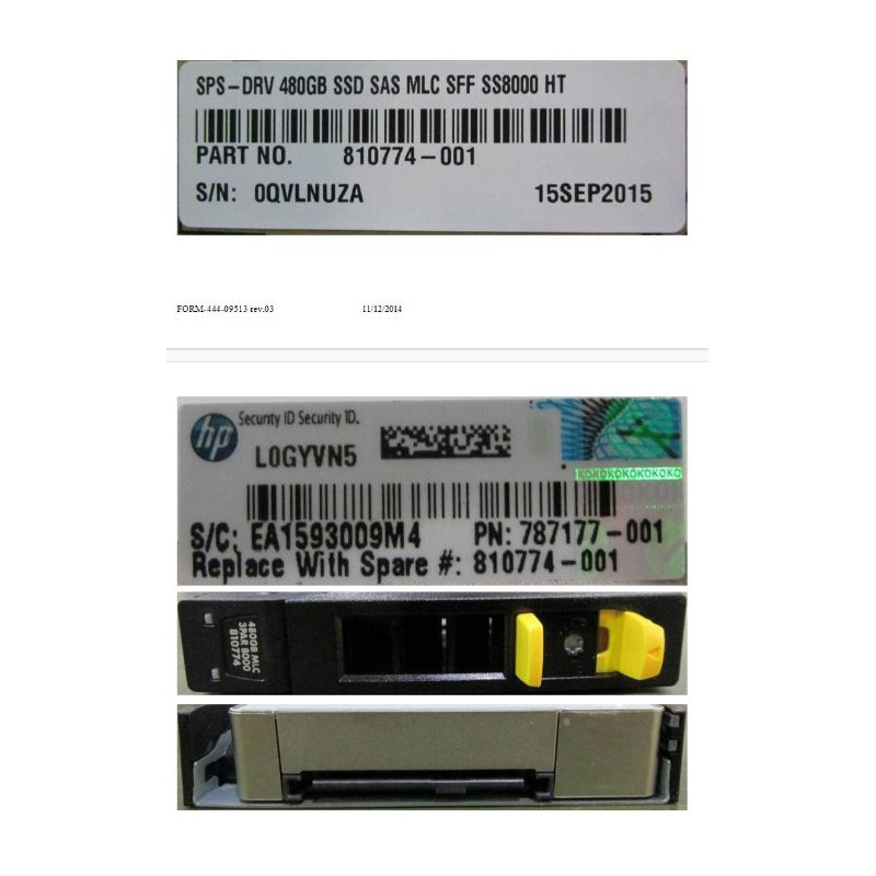 DRV 480GB SSD SAS MLC SFF