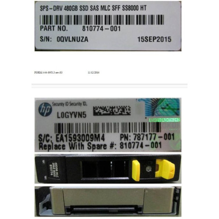DRV 480GB SSD SAS MLC SFF