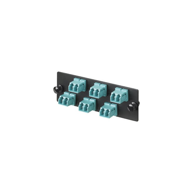 Fiber Adapter Panel OM4 6 LCD Aqua