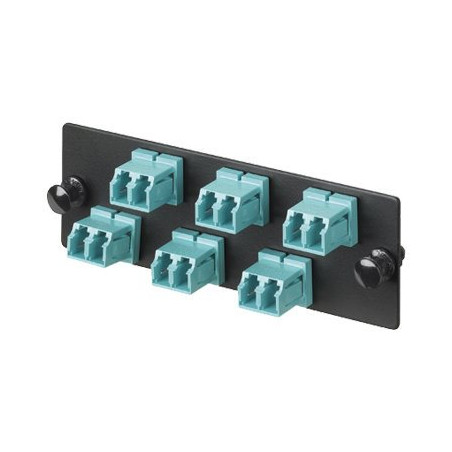 Fiber Adapter Panel OM4 6 LCD Aqua