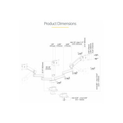 STARTECH 3MP2AG-MONITOR-ARM - Soporte De Escritorio Para 3 | APLIUM