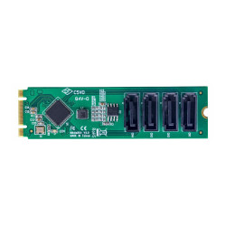 Tarjeta Adaptador De 4 Puertos M.2 A Sata Para HDD/SSD | APLIUM