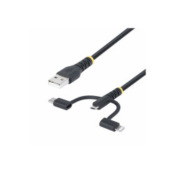 Rugged USB Multi Charging Cable USB To LIGHTNING/MICRO-USB/T | APLIUM