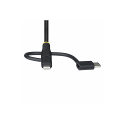 StarTech.com 3.3ft USB Multi Charging Cable, Lightning/Micro-USB/Type-