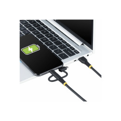 Rugged USB Multi Charging Cable USB To LIGHTNING/MICRO-USB/T | APLIUM