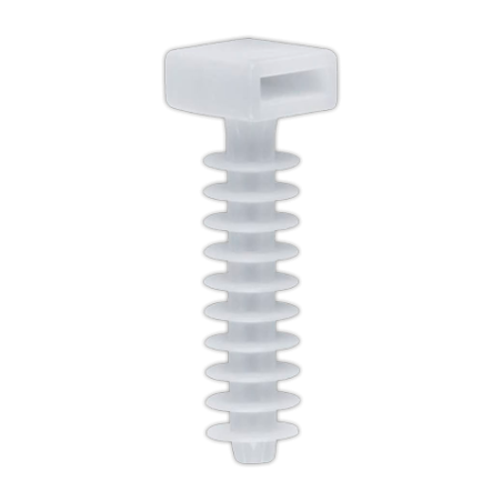Taco poliamida presion de 6 mm - Blanco